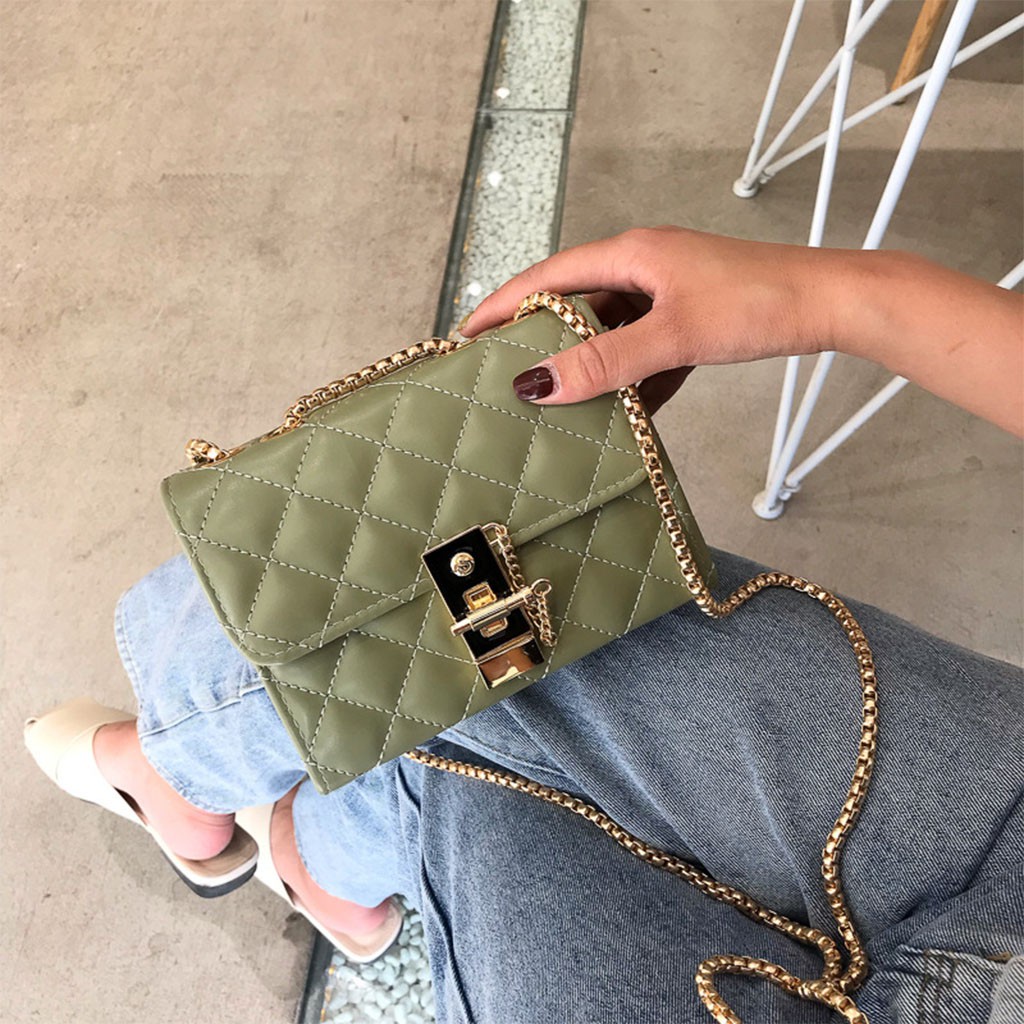 Túi Xách JADENTX06 Túi Đeo Chéo Nữ Thêu Caro, Da Mềm, Chốt Khóa Cách Điệu Sản Phẩm Chính Hãng JADEN STORE (5 Màu) | BigBuy360 - bigbuy360.vn