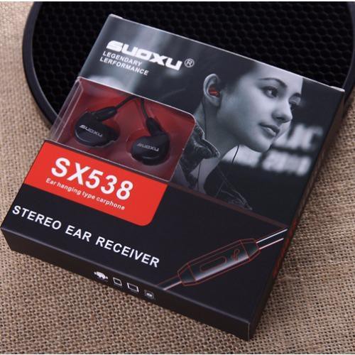  Tai nghe nhét tai thể thao Suoxu Stereo SX538  TLOẠI I