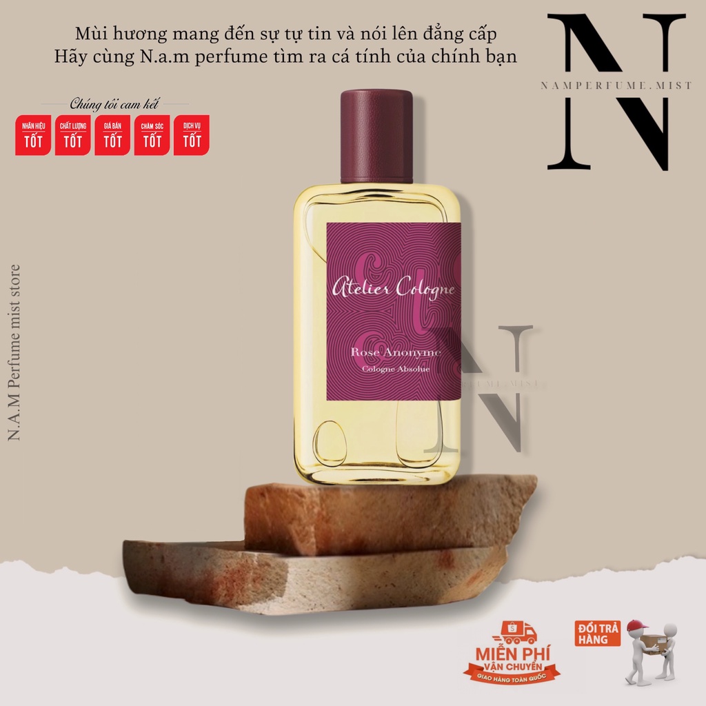Nước hoa Atelier Cologne Rose Anonyme Extrait | Nước hoa unisex | Trẻ Trung và Năng Động