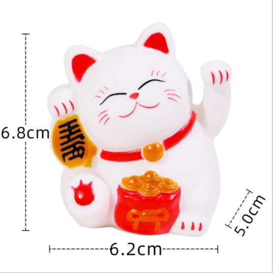 Trang Trí Bánh Sinh Nhật Bánh Kem - MÈO THẦN TÀI