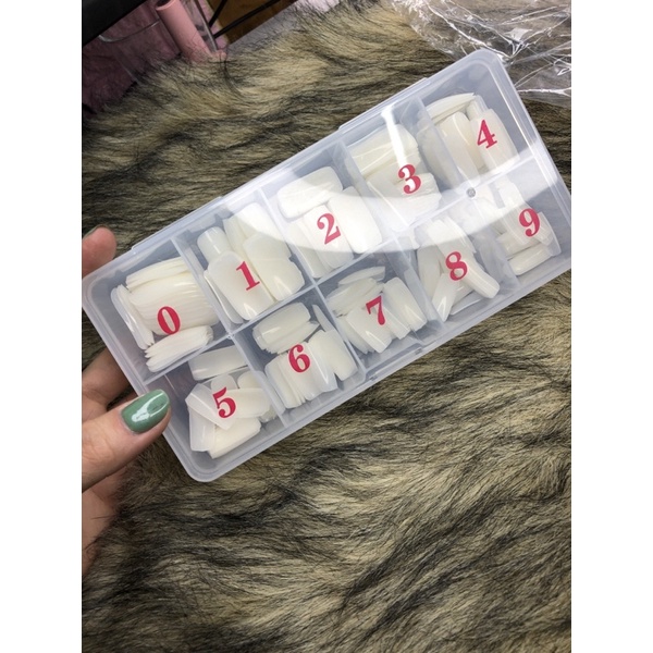 Móng úp chân dài hộp cao cấp ( hộp móng úp chân dài , úp được cả tay )