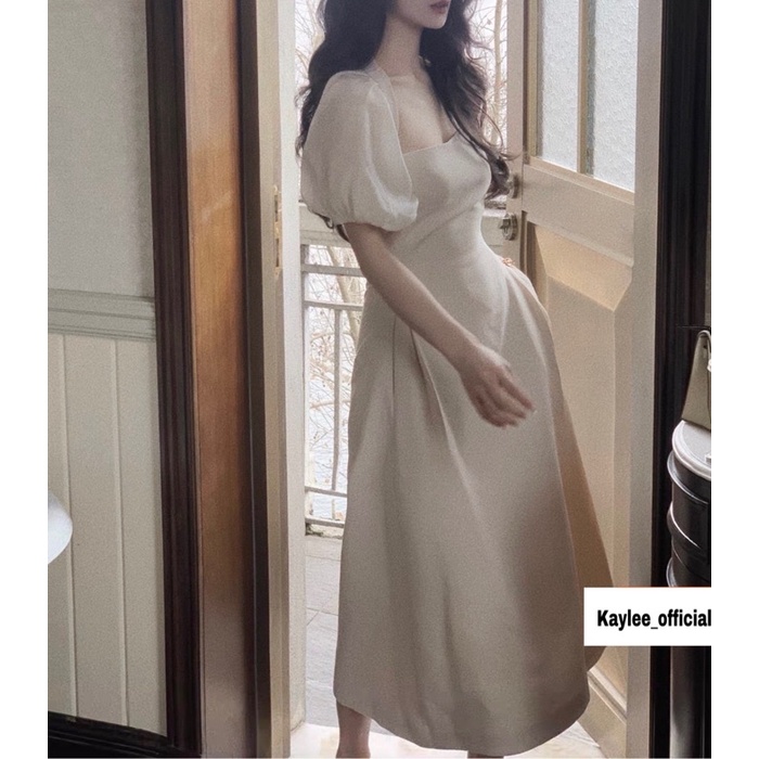 Váy Đầm Thiết Kế Tay Tơ Bồng Nhẹ Ôm Eo Tiểu Thư Chất Đẹp ảnh thật Kaylee | WebRaoVat - webraovat.net.vn