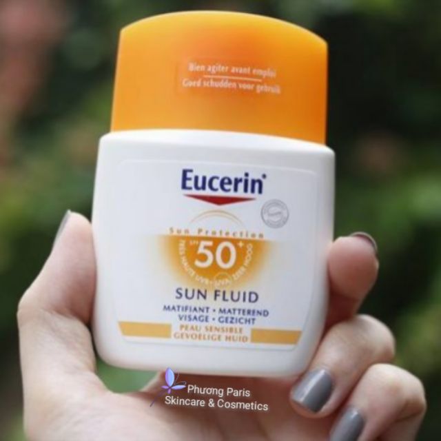 Kem chống nắng Eucerin Sun Fluid Mattifying SPF 50+