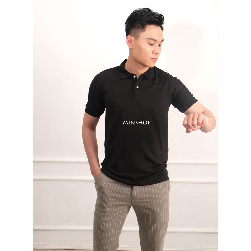 áo POLO nam cổ bẻBASSICChất liệu cá sấu cotton mềm mịn, dầy dặn cao cấp, hoạt động thoải mái, thấm hút mồ hôi