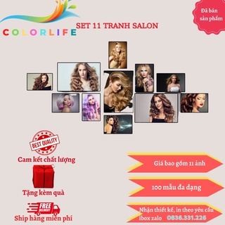 TRANH TÓC NAM  NỮ TREO TƯỜNG -DÁN TƯỜNG ĐỒ TRANG TRÍ SALON SPA -TRANG TRÍ TIỆM TÓC SALON- SEOHAIR1