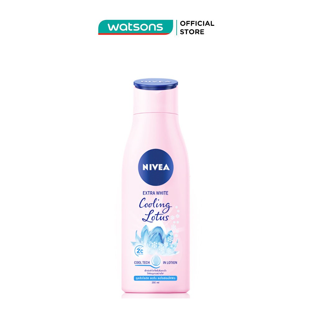 Sữa Dưỡng Thể Nivea Extra White Cooling Lotus Dưỡng Trắng Dịu Mát 200ml