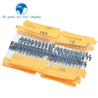 Bộ 300 điện trở 10 -1M Ohm 1/4w với 1% bằng kim loại chất lượng cao