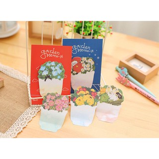 Giấy Note giấy ghi chú Lọ hoa xinh Garden Memo-it
