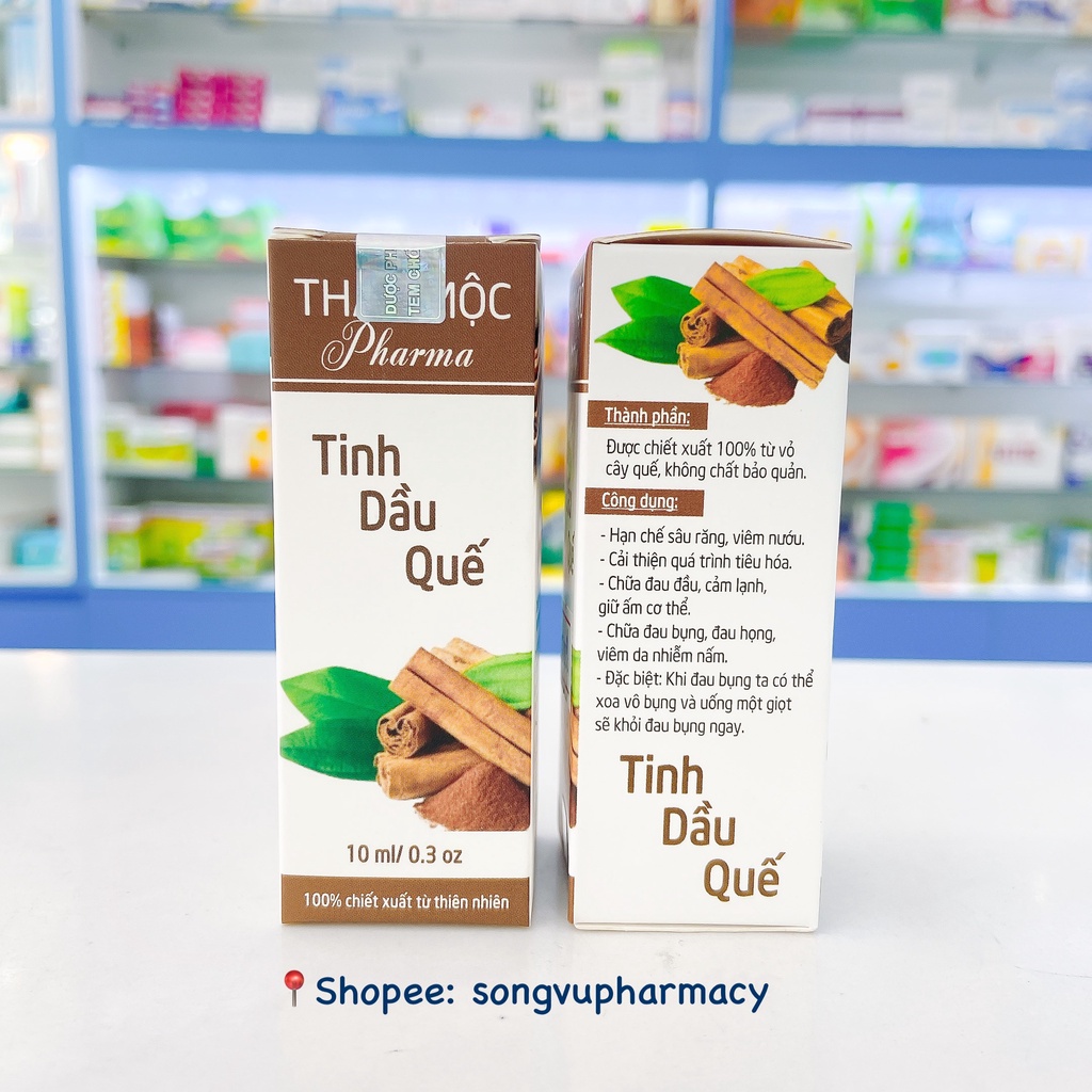 Tinh dầu sả chanh, quế THẢO MỘC Pharma - 10ml