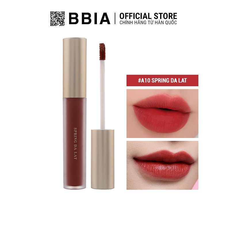 Trọn Bộ 6 Son kem lỳ Bbia Last Velvet Lip Tint Asia Edition 2 ( 6 x 5g) (6 Màu) 100g - Bbia Official Store