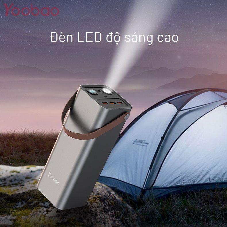 Sạc Dự Phòng Yoobao 46200mAh Sạc Nhanh PD65W & QC3.0, Tích Hợp Biến Tần 220V - YOOBAO EN1