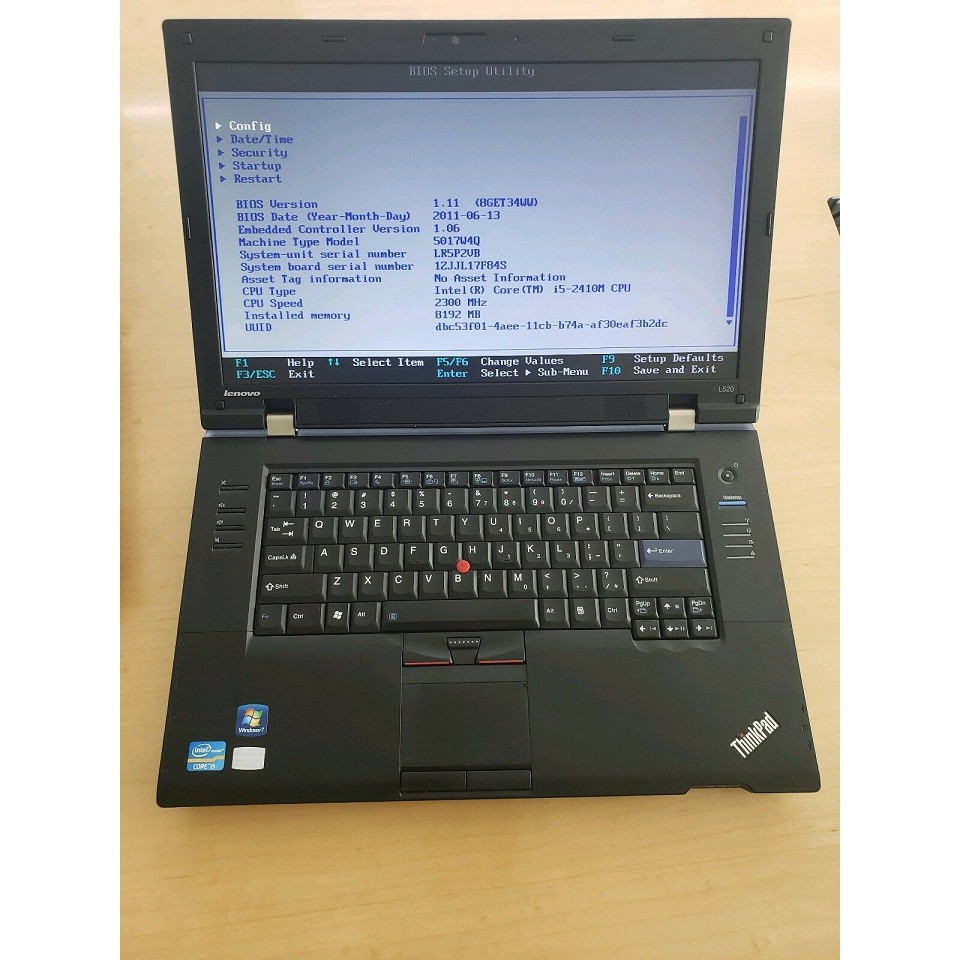 Laptop Lenovo Thinkpad L520 Core i5 2520M, Ram 4GB, ổ cứng ssd 128g bảo hành 3 tháng