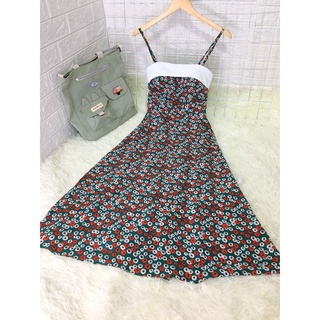 MD35 Đầm maxi 2 dây dáng dài