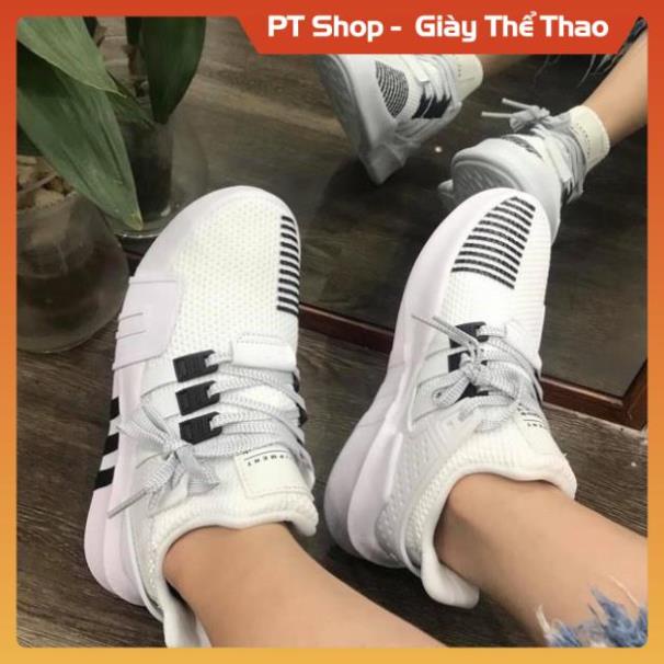 PT Shop FULL BOX Giày Sneaker Nam, Nữ EQT Đen Trắng Phản Quang Cao Cấp , Giày Sneaker
