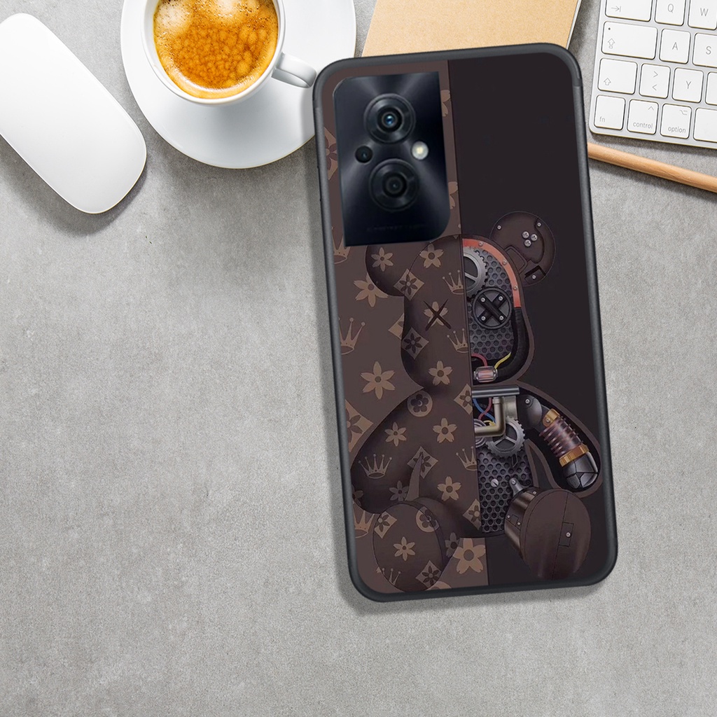 ỐP LƯNG OPPO RENO 8 4G - RNEO 8 5G - RENO 8Z, IN HÌNH BEAR@BRICK