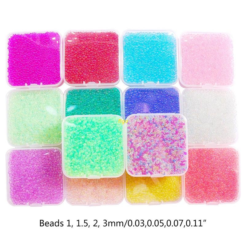 [Hàng mới về] Hạt nhiều màu sắc tùy chọn 90g chuyên dùng cho trang trí móng tay 3D