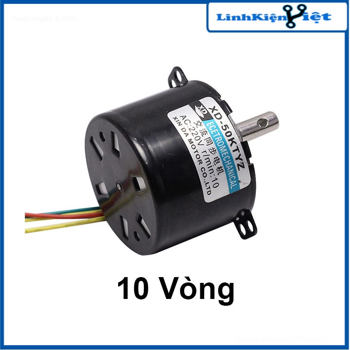 Động Cơ Giảm Tốc 50KTYZ 220VAC 6W
