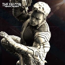 Mô Hình Winter Soldier  Marvel Bằng Chất Liệu Nhựa Resin - Cao 18 cm