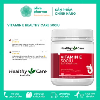 Viên Uống Hỗ Trợ Làm Đẹp Da Căng Bóng Mịn Vitamin E Healthy Care 200 Viên