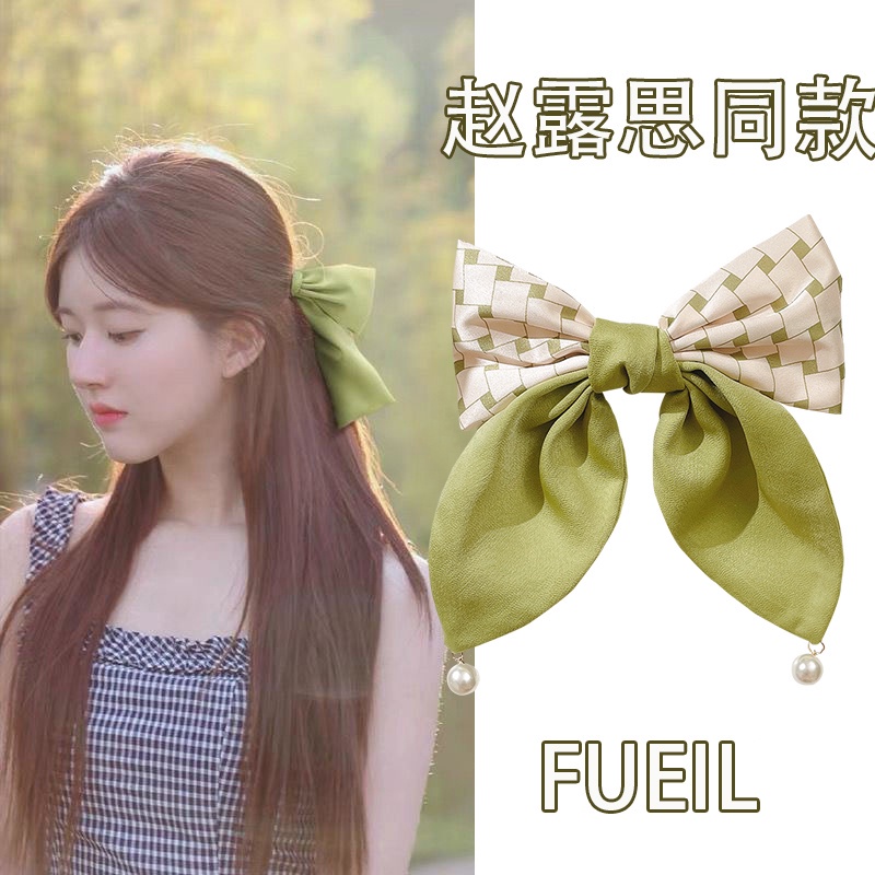 Kẹp Tóc Hình Nơ Lớn Thời Trang Mùa Xuân Hàn Quốc Cho Nữ