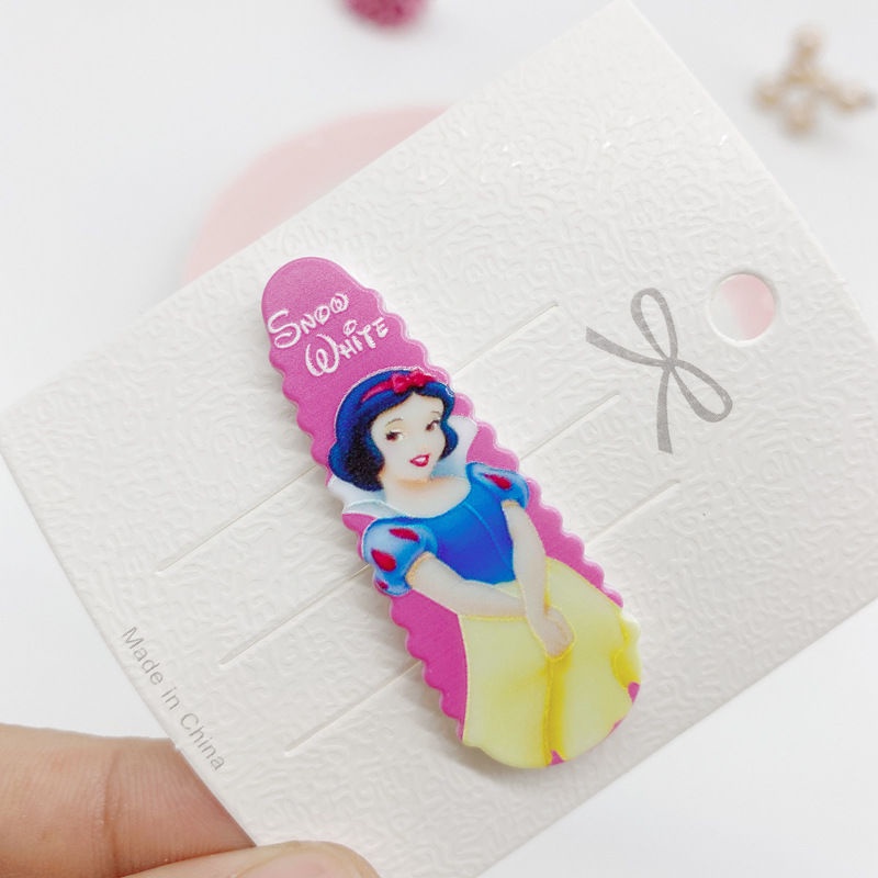 Kẹp Tóc Mái Bằng Vải Họa Tiết Công Chúa Frozen Dễ Thương Cho Bé Gái