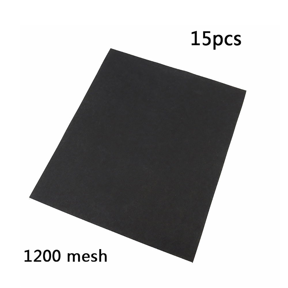 15pcs wet and dry water resistant sandpaper wenwan sanding polishing sandpaper 