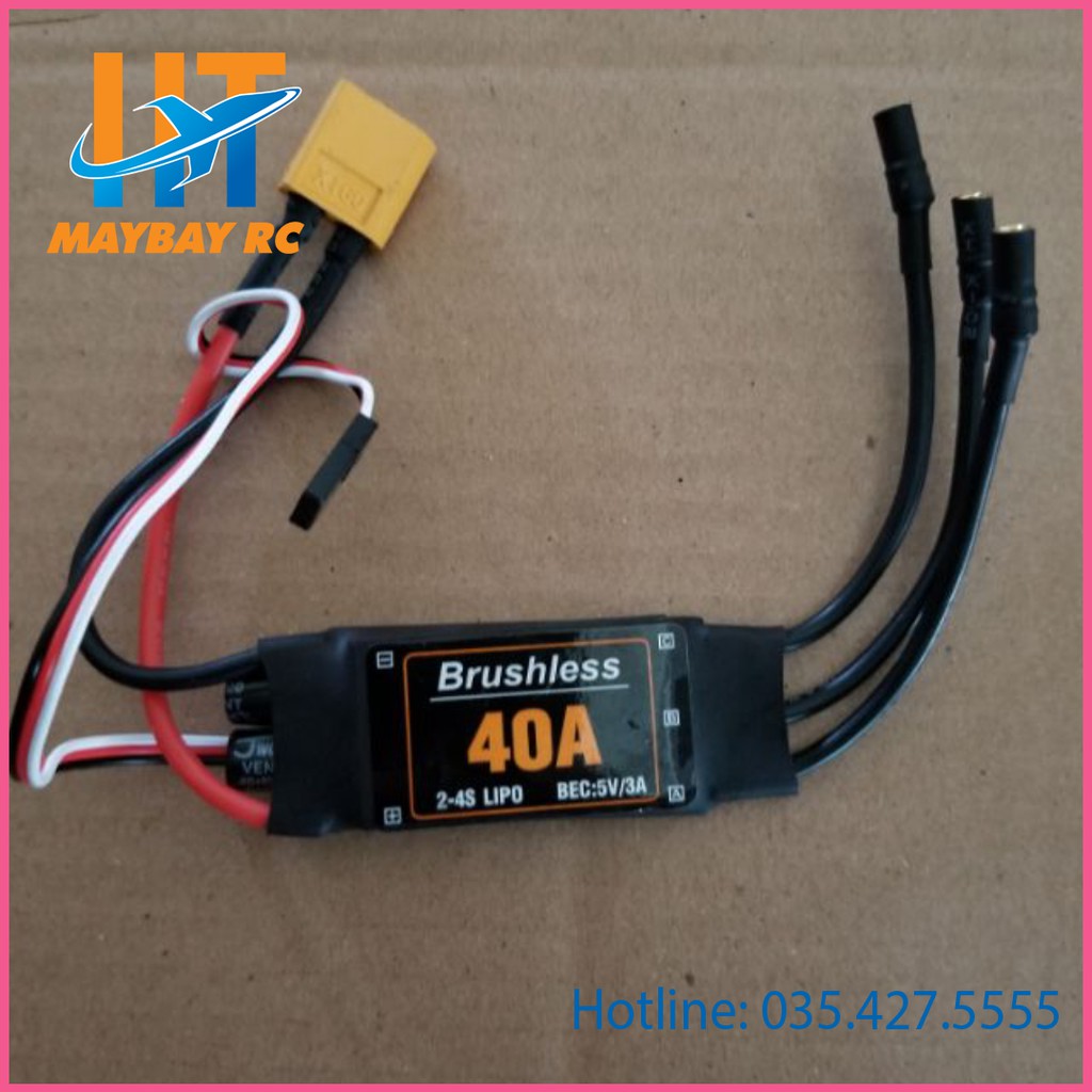 Bộ điều tốc ESC không chổi than 3 pha XXD 40A lipo 2-4s