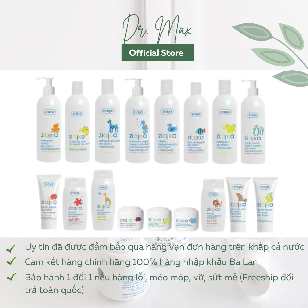 Kem Đánh Răng Trẻ Em Ziaja Ziajka, Kem Đánh Răng Cho Bé Nuốt Được - 50ml