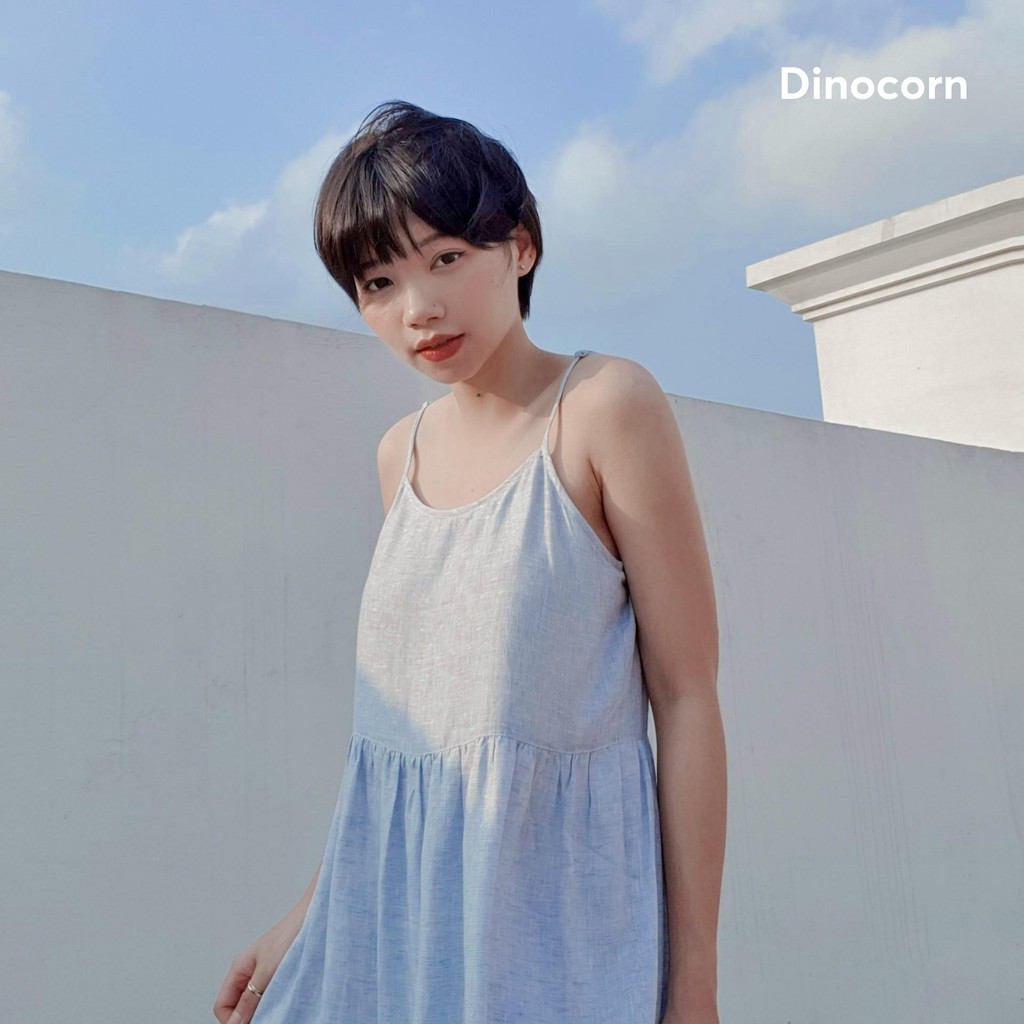 Blue Daze Midi Dress ▪︎ Váy 2 lớp, có thể điều chỉnh độ dài dây váy