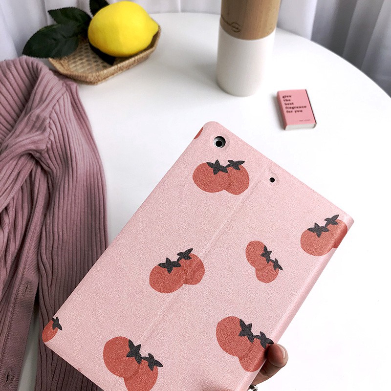 Bao da máy tính bảng họa tiết cà chua cho IPAD 6 Air 2 IPAD 2017 2018 IPAD Mini 2 3 4 5 | BigBuy360 - bigbuy360.vn