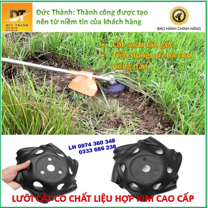 Siêu hot Lưỡi cắt cỏ - Chất liệu hợp kim cao cấp. Dành cho máy cắt cỏ.