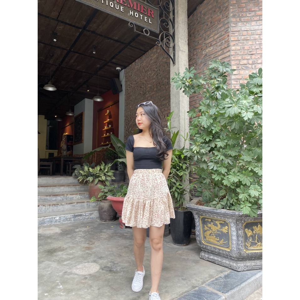 Chân váy hoa nhí vintage Zinti CV17