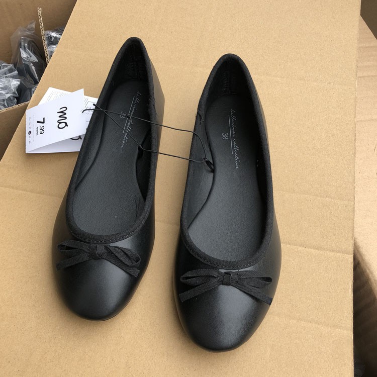 Giày búp bê Mã B4 đế bệt đính NƠ NHỎ dễ thương | BigBuy360 - bigbuy360.vn