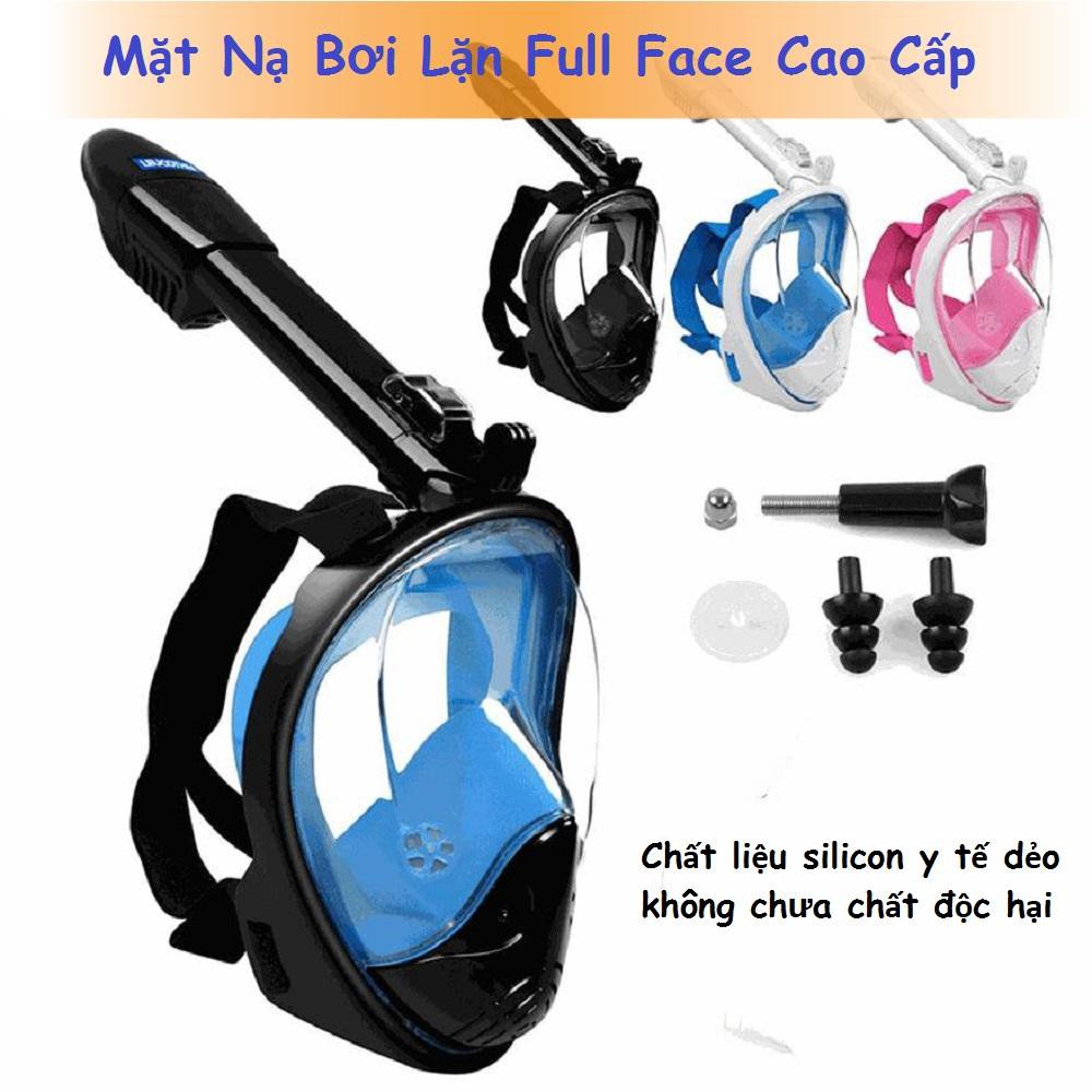 ✔️ Mặt Nạ Bơi Lặn Biển Ống Thở Có Van 2 Chiều, Chống Ngập Nước, Tự Thoát Nước Dành Cho Người Lớn Và Trẻ Em [BH 1 Đổi 1]