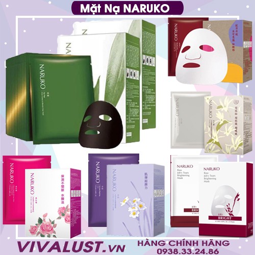 [Chính Hãng] Mặt Nạ NARUKO (Bản Đài Loan) - HỘP (24ml/ Miếng)