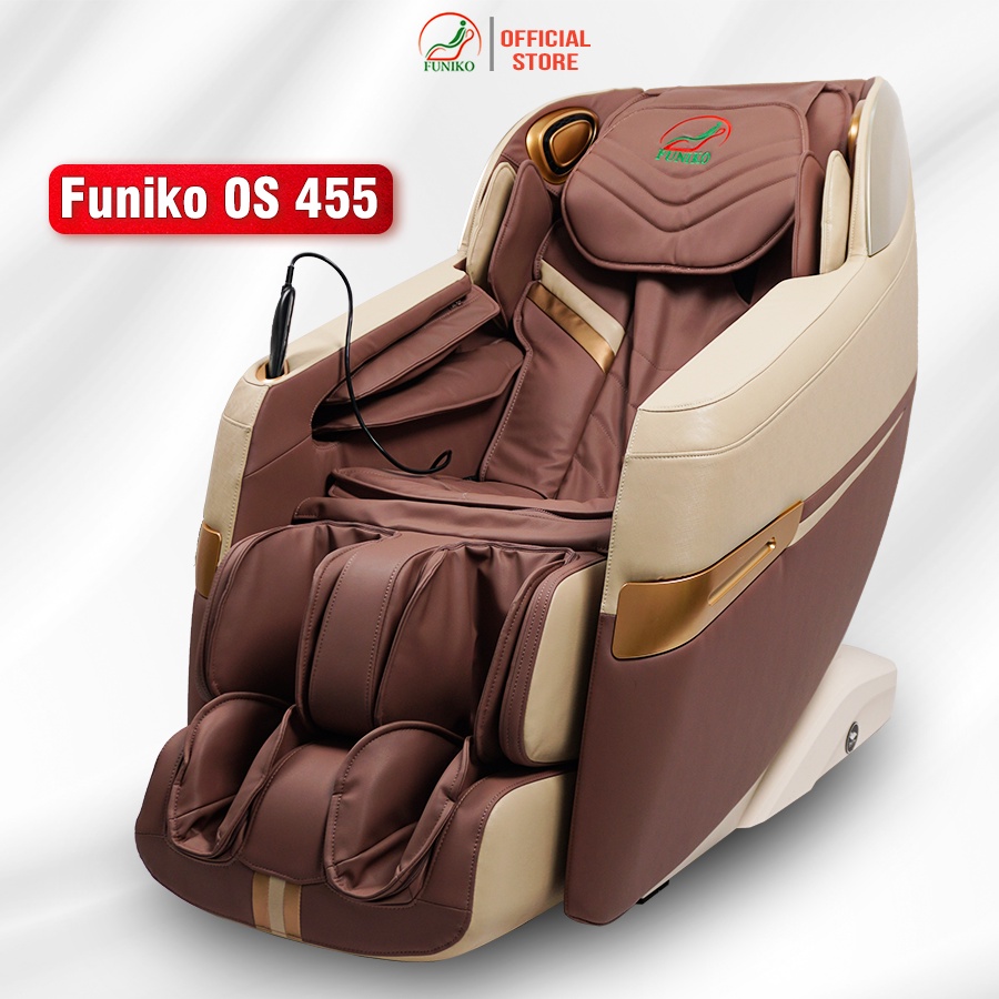 Ghế massage toàn thân Funiko OS 455 4D di chuyển massage trị liệu chuyên sâu bảo hành chính hãng 10 năm