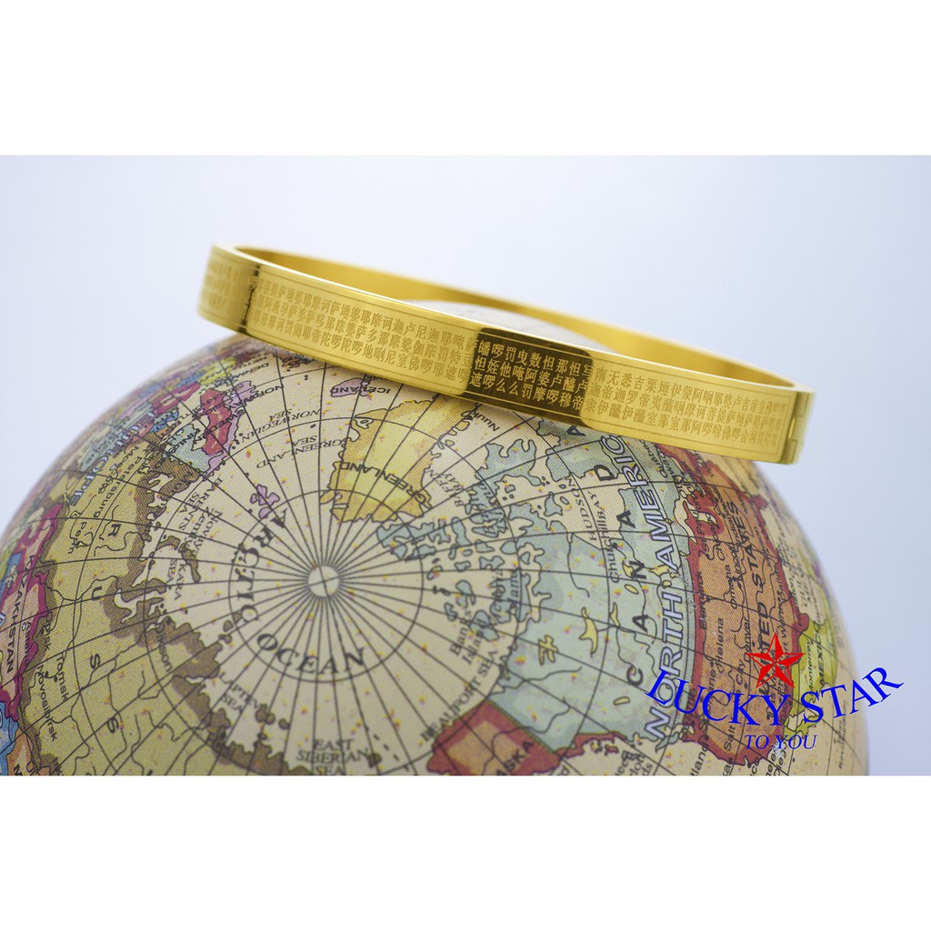 Vòng tay Chú Đại Bi nam nữ thời trang -trắng sáng vĩnh viễn không đen