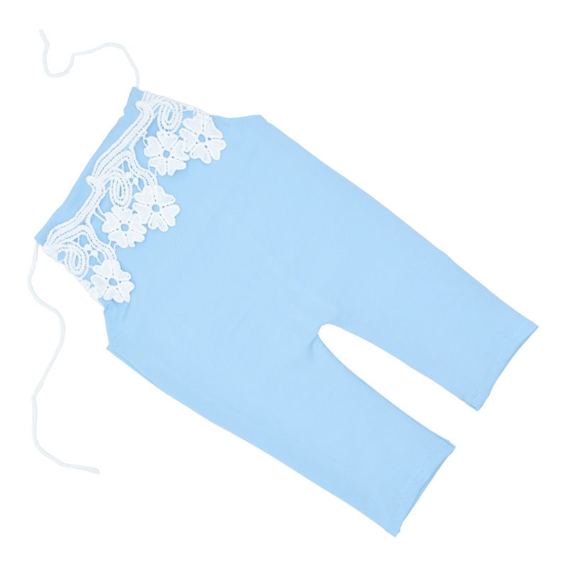 Bộ Áo Liền Quần Màu Trơn Dễ Thương Dùng Làm Phụ Kiện Chụp Ảnh Cho Bé Sơ Sinh 0-2 Tháng Tuổi