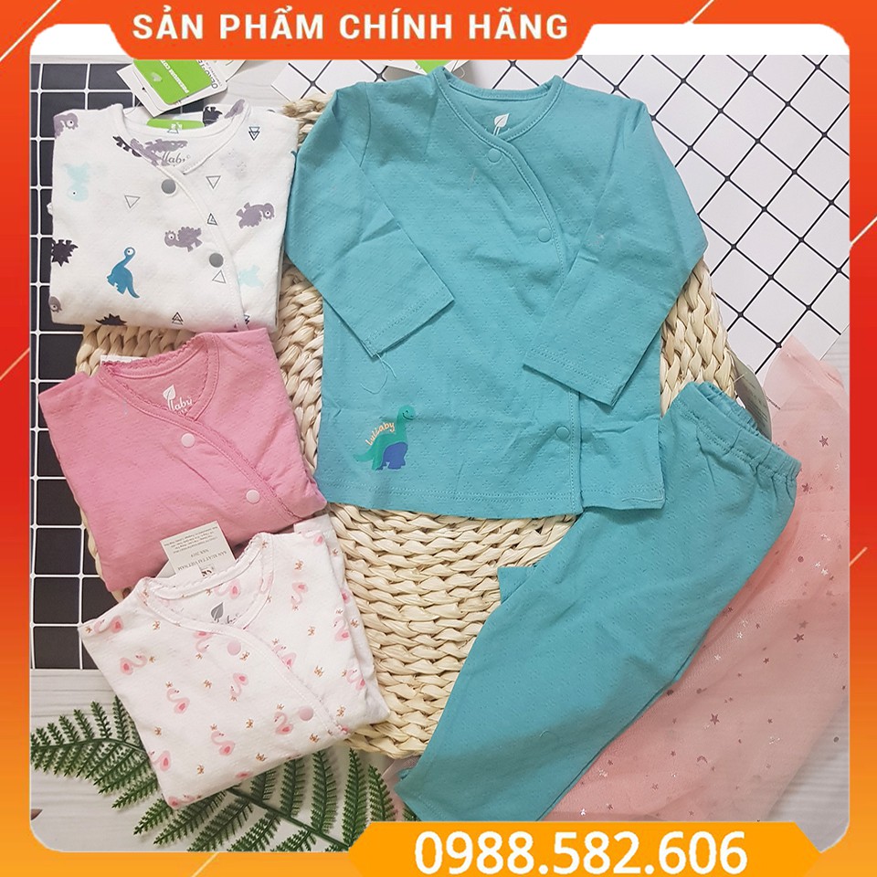 Bộ Quần Áo Dài Tay Cài Lệch Lullaby Cho Bé Chất PREMIUM COTTON