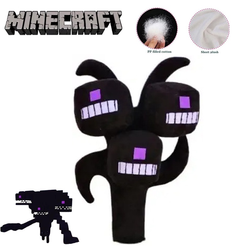 30cm Minecraft Wither Storm Plush Toy Stuffed Animal Doll Kids Birthday Xmas Gift