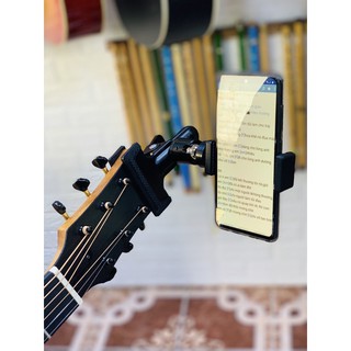 Giá kẹp điện thoại gắn đàn guitar quay video, Kẹp điện thoại live stream, Kẹp điện thoại quay video