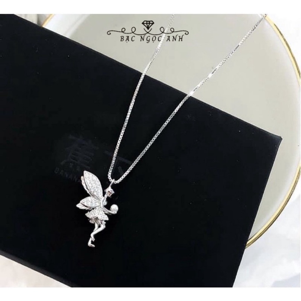 Dây chuyền bạc nữ,vòng cổ bạc nàng tiên Tinker bel, xinh xắn -Bạc Ngọc Anh