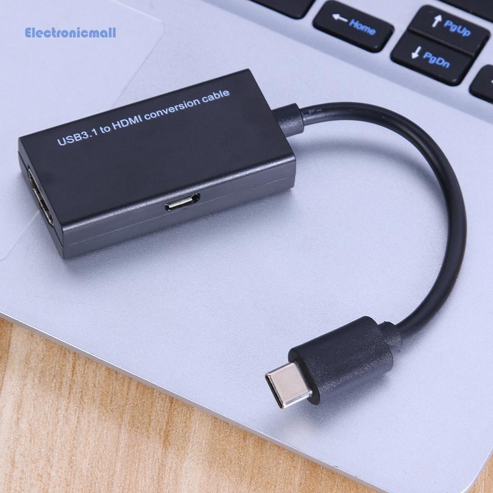 Đầu Chuyển Đổi Usb 3.1 Type C Sang Hdmi-Comp Cho Điện Thoại / Máy Tính Bảng Mhl / Android