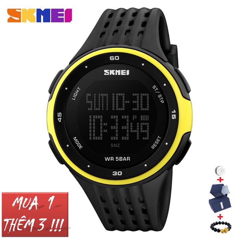 Đồng Hồ Nam SKMEI 1219 Dây Cao Su, Kiểu Dáng Men Sport Quân Sự Mạnh Mẽ - HÀNG CHÍNH HÃNG [FULLBOX] | BigBuy360 - bigbuy360.vn
