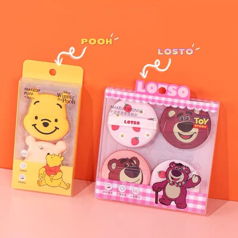 BÔNG PHẤN TRANG ĐIỂM MINISO LOTSO & GẤU POOH