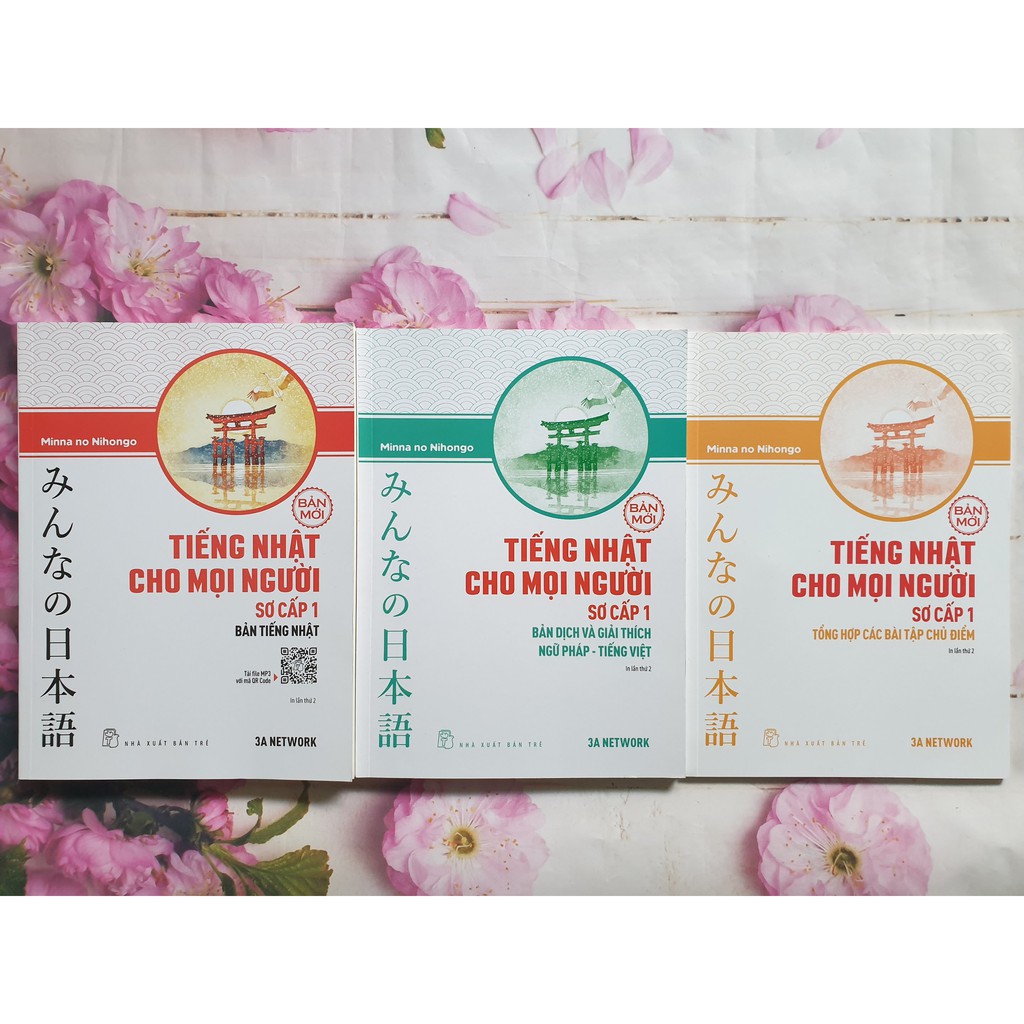 Sach Combo 3 Cuốn Minna No Nihongo Sơ Cấp 1 Phien Bản Mới Trinh độ N5 Nong Trại Vui Vẻ Shop