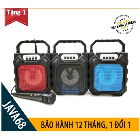 TẶNG 1 MIC KARAOKE CÓ VANG 100K] Loa Kẹo Kéo Karaoke Bluetooth Mini YD668t - Tiện lợi - Âm to - Cực đã - JAVA Shop - Lo