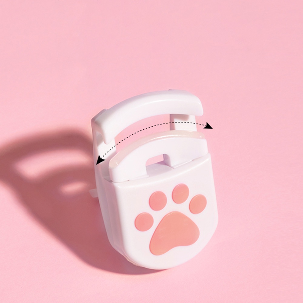 1 Dụng Cụ Uốn Lông Mi Hình Chân Mèo Hoạt Hình Nhỏ Gọn Dành Cho Nữ