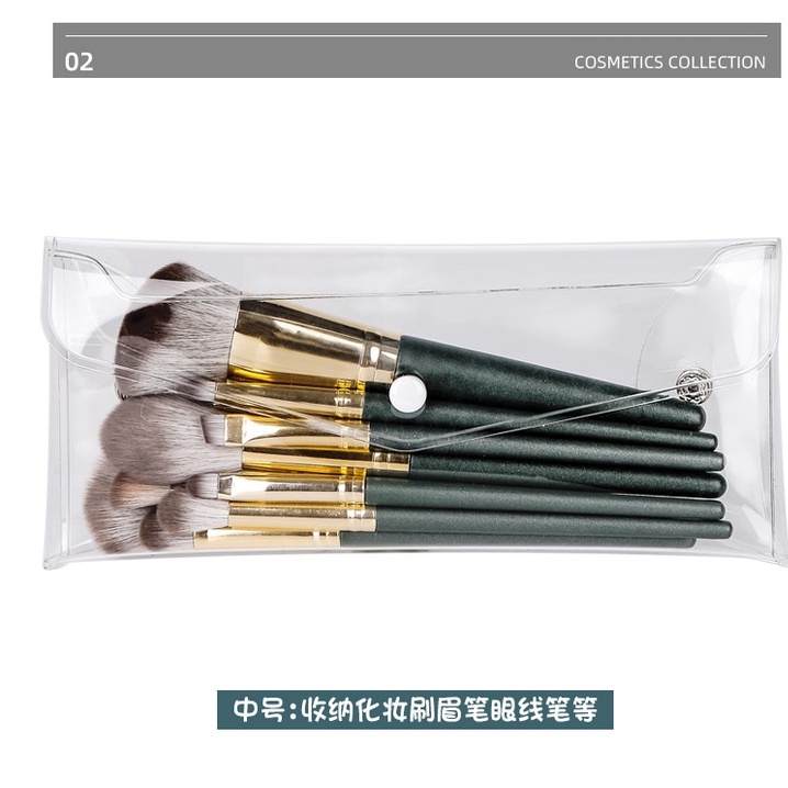 Túi Đựng Mỹ Phẩm Bằng PVC Trong Suốt Chống Thấm Nước Phong Cách Hàn Quốc Độc Đáo