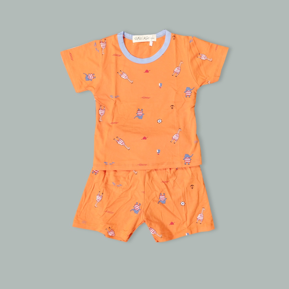 Bộ cộc tay mùa hè cho bé trai, bé gái chất liệu thun lạnh, thoáng mát, thấm hút mồ hôi tốt (HH01)